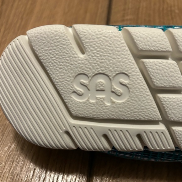 SAS Sunny Slip-On Leather Loafers - Turquoise/Rainbow. Women’s Sz 8M NWOT - Picture 14 of 15